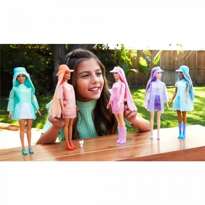 Barbie Color Reveal Renk Değiştiren Yağmura Hazır Bebekler