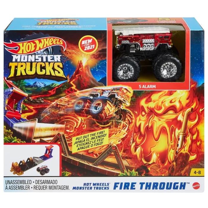 Hot Wheels Monster Trucks Aksiyona Başlangıç Oyun Seti - Fire Thr