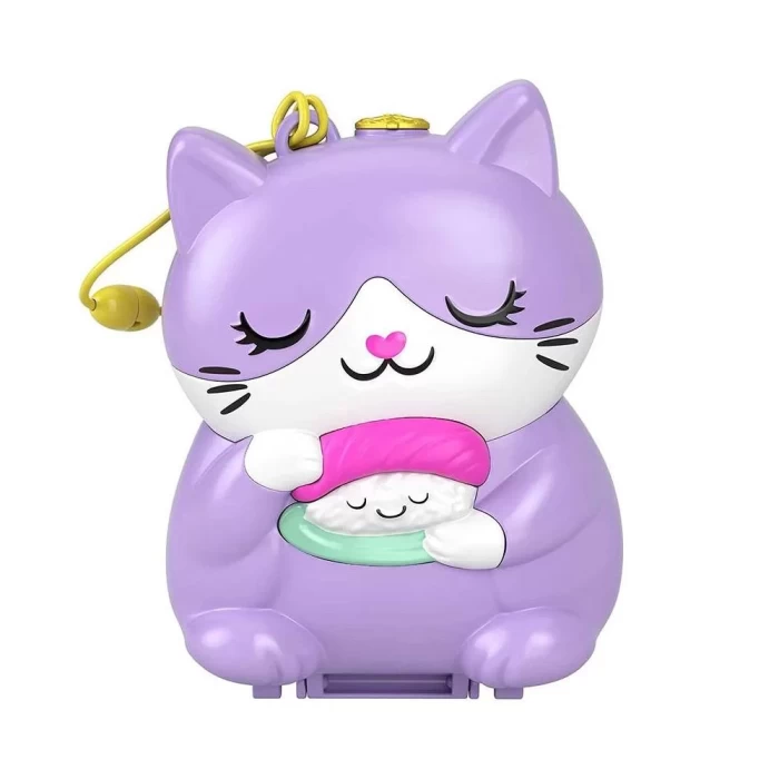 Polly Pocket Kedili Suşi Dükkanı Kompakt Oyun Seti