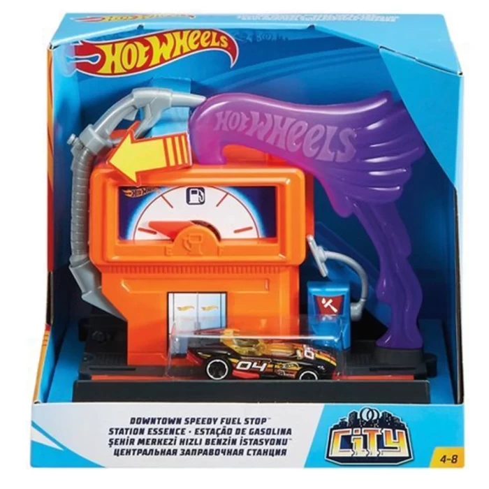 Hot Wheels Şehir Otoparkı Hızlı Benzin İstasyonu Oyun Seti