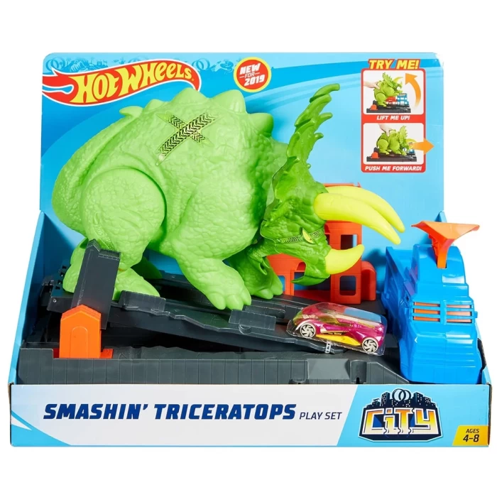 Hot Wheels Triceratops Saldırısı Oyun Seti