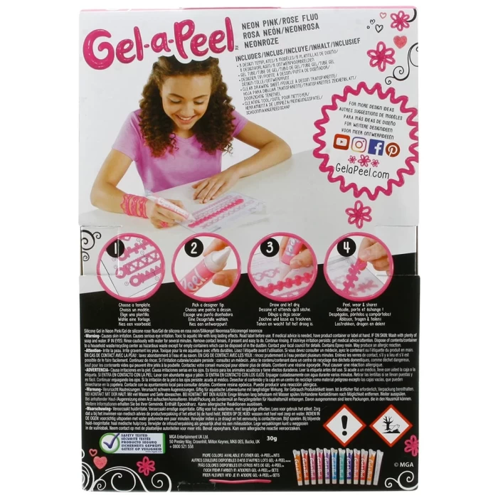 Gel-a-Peel Aksesuar Tasarım Başlangıç Paketi Pembe Neon
