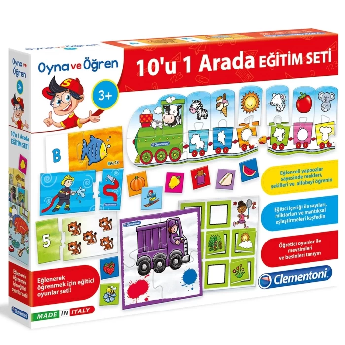 Clementoni Oyna ve Öğren 10u 1 Arada Oyun Seti