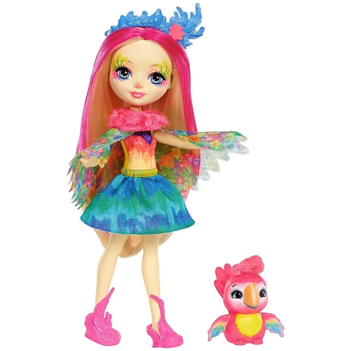Enchantimals Peeki Parrot Popüler Karakter Bebek