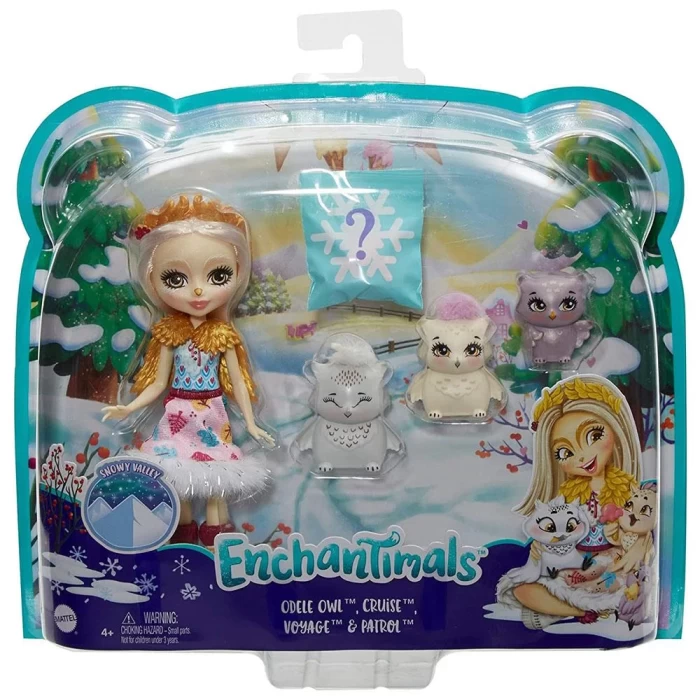 Enchantimals Aile Serileri Odele Owl, Cruise, Voyage ve Patrol Oy