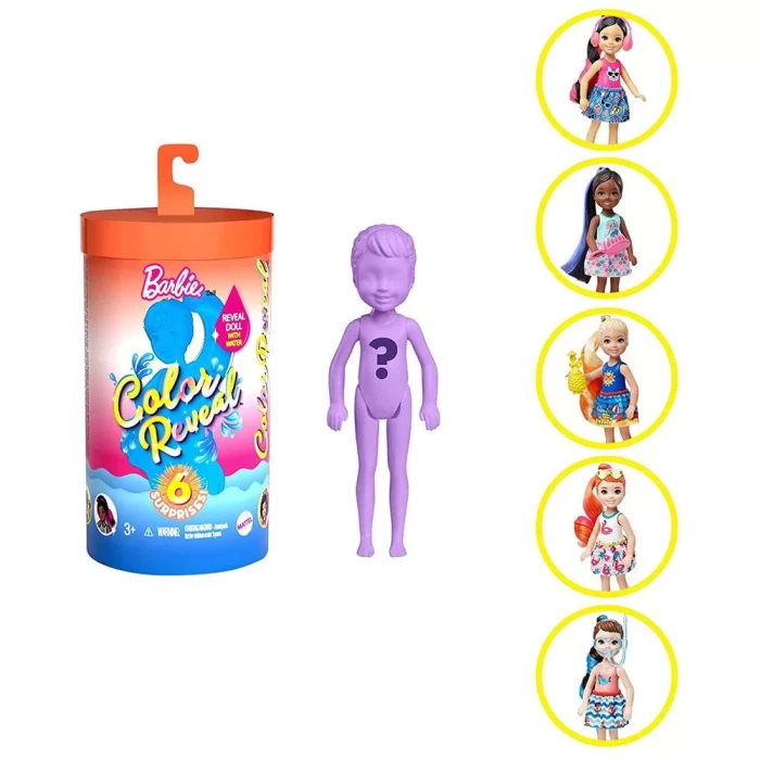 Barbie Renk Değiştiren Sürpriz Chelsea Bebekler Seri 2