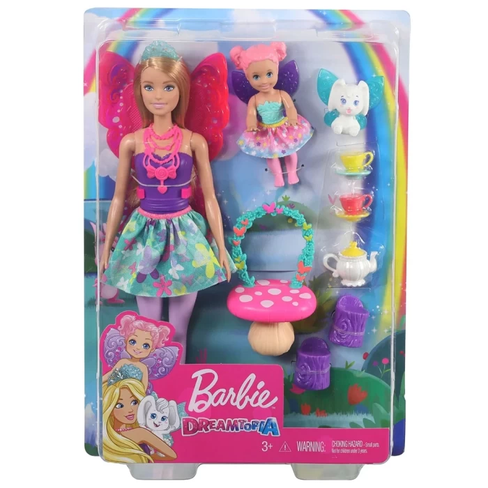 Barbie Dreamtopia Prenses Bebek ve Aksesuarları Çay Partisi Oyun