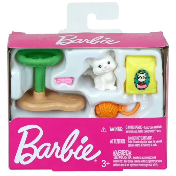 Barbienin Eğlenceli Ev Aksesuarları - Kedi Bakımı