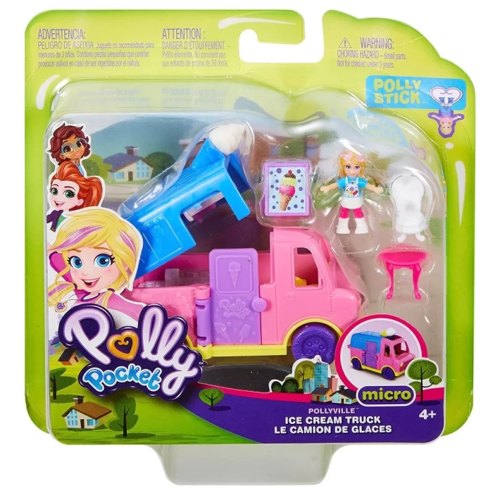 Polly Pocket Pollyville Araçları - Dondurma Kamyonu