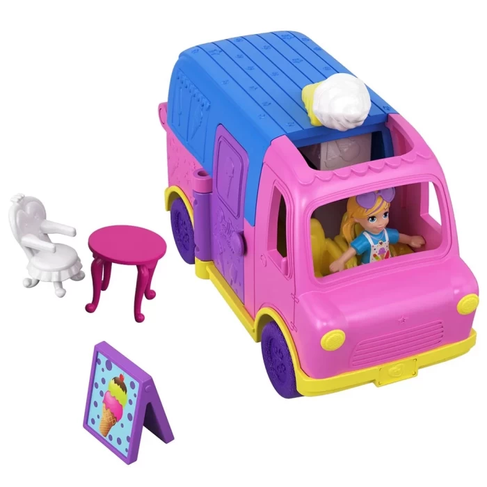 Polly Pocket Pollyville Araçları - Dondurma Kamyonu