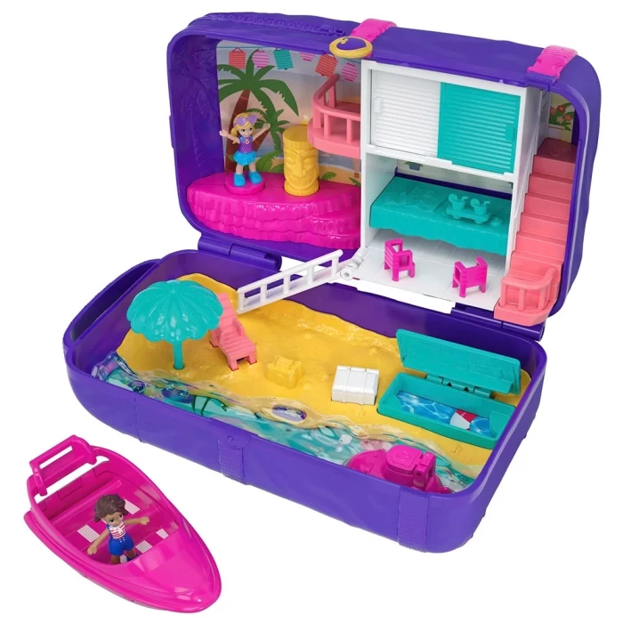 Polly Pocket Dünyası Plaj Eğlencesi Sırt Çantası Oyun Seti