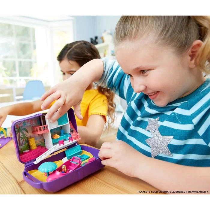 Polly Pocket Dünyası Plaj Eğlencesi Sırt Çantası Oyun Seti