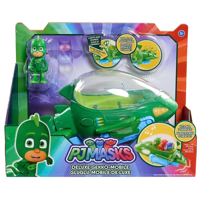 PJ Maskeliler Gekko Delüks Figür ve Araç Set