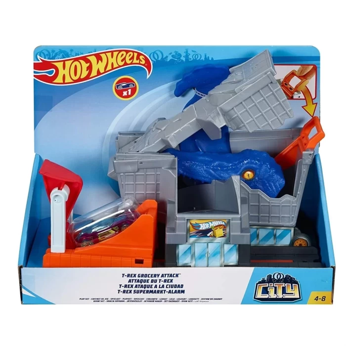 Hot Wheels Şehirde Yaratık Macerasi T-Rex Gizli Saldırı GBF92