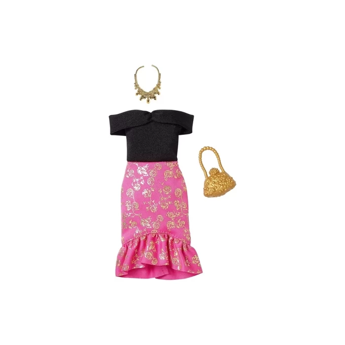 Barbie Fashions Elbiseli Aksesuar Seti FXJ09
