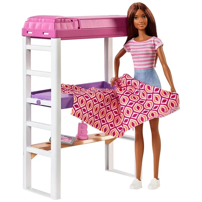 Barbie Bebek Ve Çalışma Odası Oyun Seti FXG52