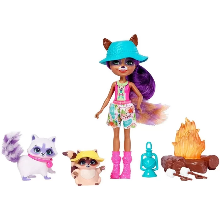 Enchantimals Raelin Raccoon Piknikte Oyun Seti