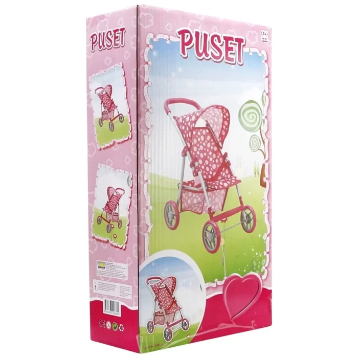 Metal Puset 4 Tekerlekli Kutuda