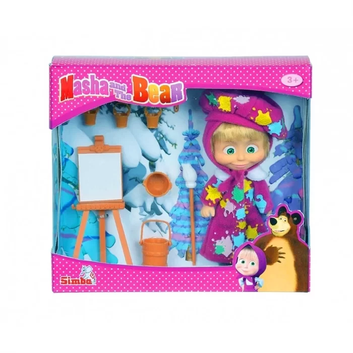 Simba Ressam Maşa Bebek Set 12 cm