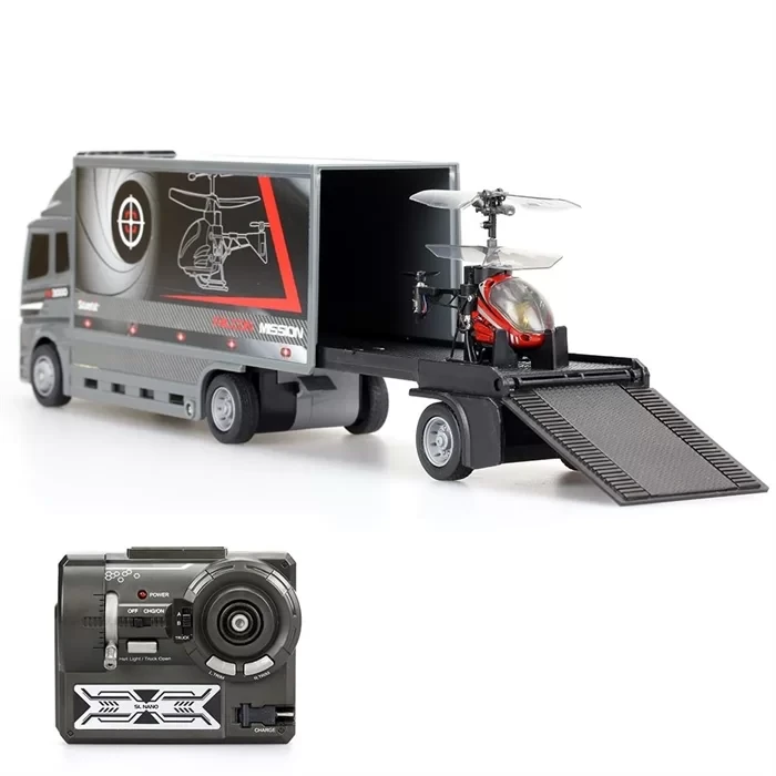 Silverlit Nano Falcon Kumandalı Helikopter ve TIR 3CH Kırmızı