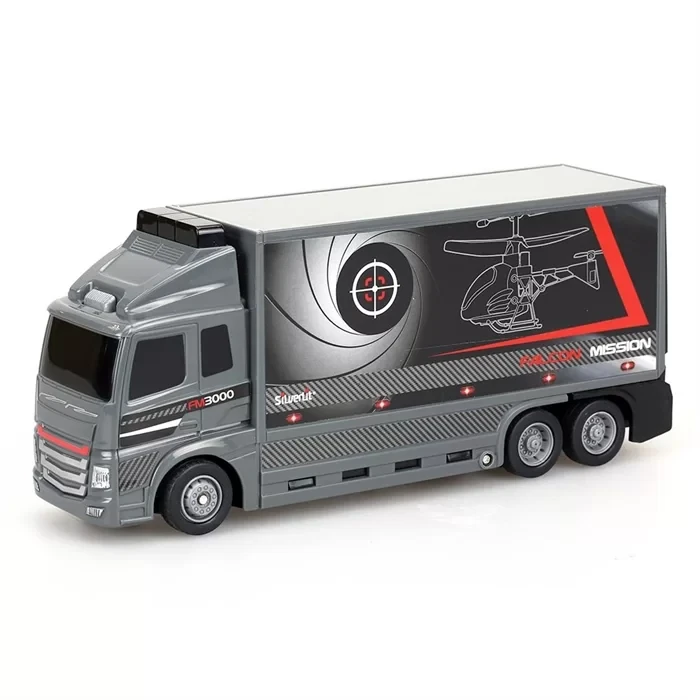 Silverlit Nano Falcon Kumandalı Helikopter ve TIR 3CH Kırmızı