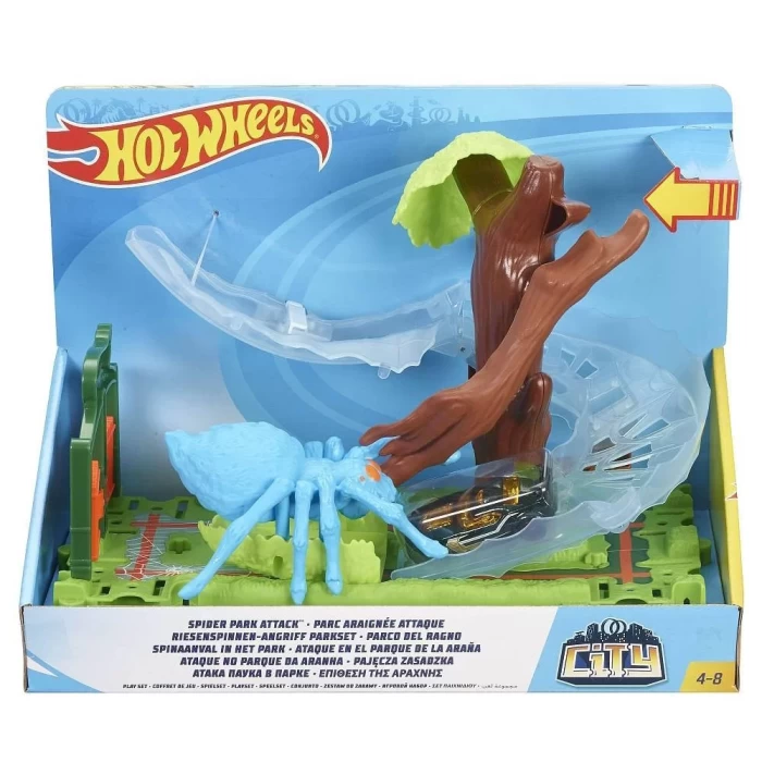Hot Wheels Şehirde Yaratık Macerasi Örümcek Parkı Kapışması FNB07