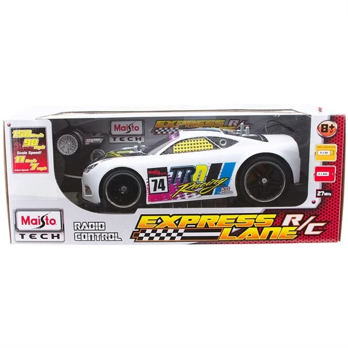 Maisto Tech 1:14 Express Lane Uzaktan Kumandalı Araba BEYAZ