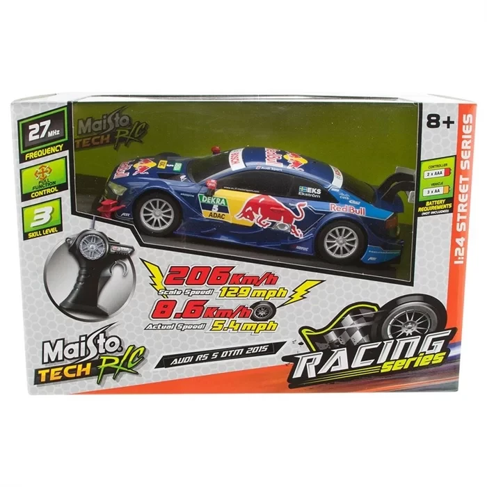 Maisto Tech 1:24 2015 Audi RS 5 DTM Uzaktan Kumandalı Araba Mavi