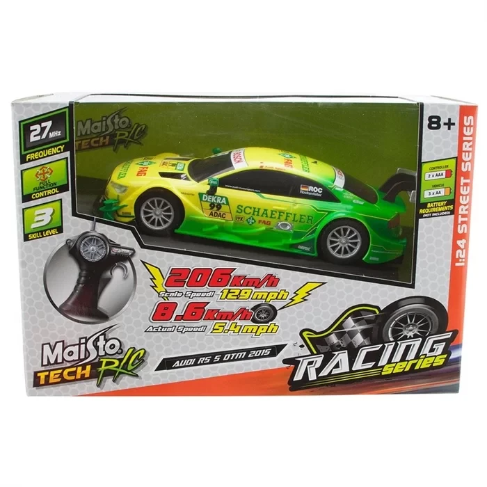 Maisto Tech 1:24 2015 Audi RS 5 DTM Uzaktan Kumandalı Araba Sarı