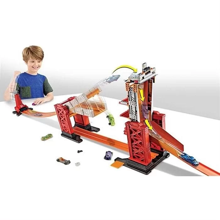 Hot Wheels Track Builder Bloklu Köprü Yarışı Oyun Seti