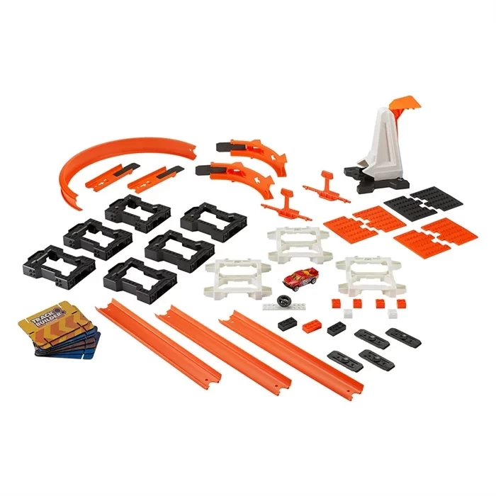 Hot Whells Track Builder Çılgın Çarpışma Yarış Seti