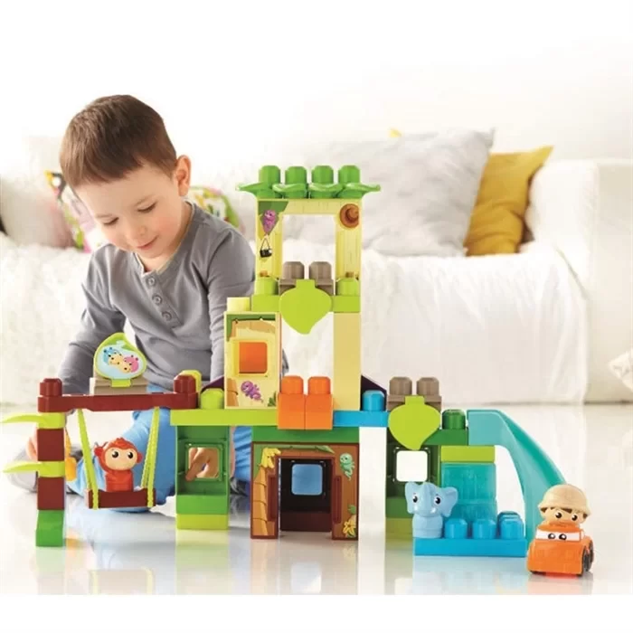 Mega Bloks Fisher-Price Swing and Slide Jungle 1-5 Yaş