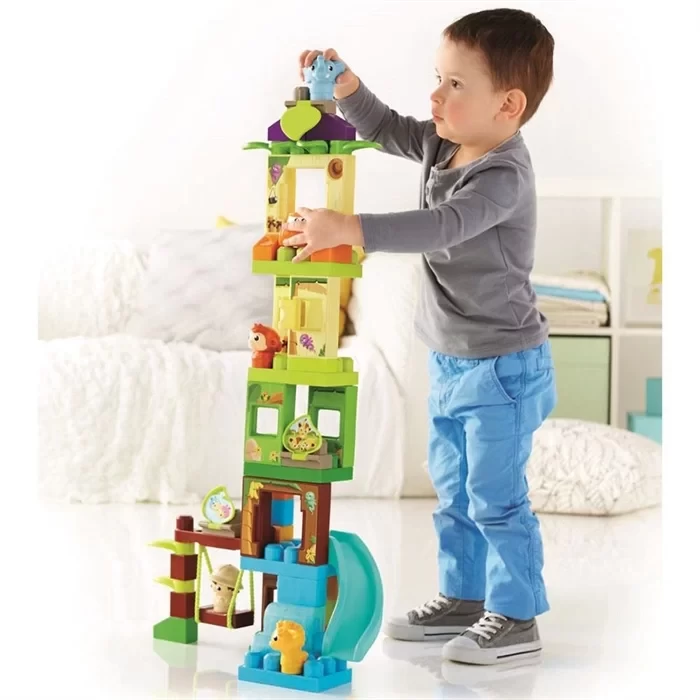Mega Bloks Fisher-Price Swing and Slide Jungle 1-5 Yaş