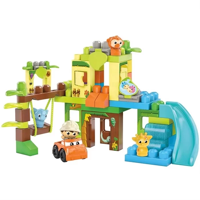 Mega Bloks Fisher-Price Swing and Slide Jungle 1-5 Yaş