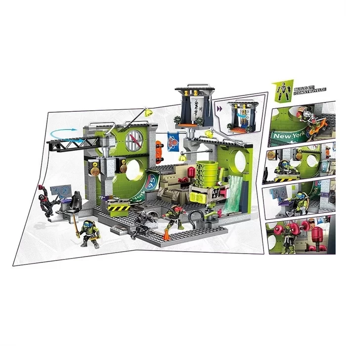 Mega Bloks Ninja Kaplumbağalar Movie Sewer Hideout Oyun Seti
