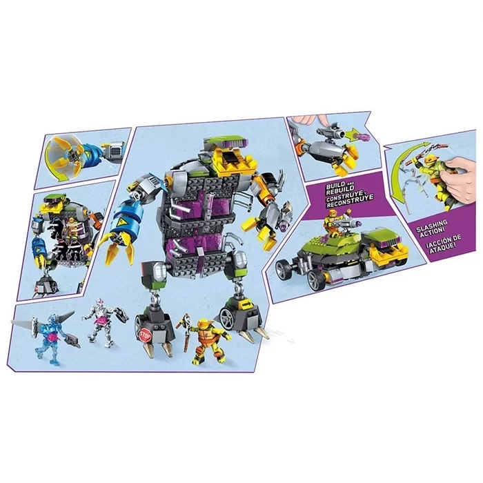 Mega Bloks Ninja Kaplumbağalar Transforming Turtle Mech Oyun Seti