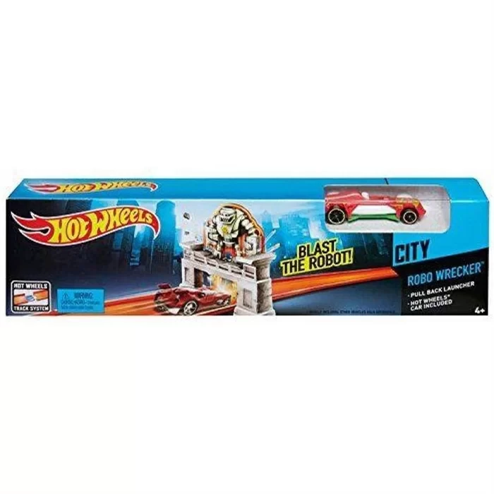 Hot Wheels Yüksek Atlayış Robo Wrecker Yarış Seti