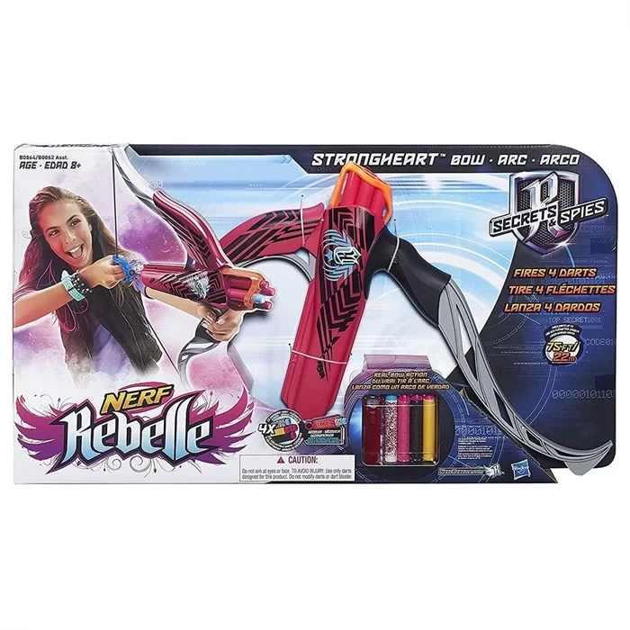 Nerf Rebelle Strongheart Bow Pembe