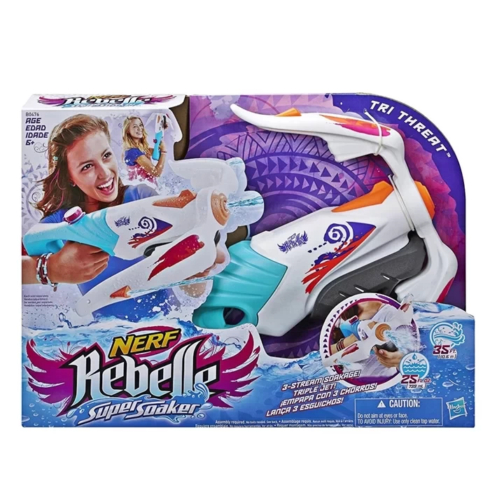 Nerf Rebelle Tri Threat Su Tabancası