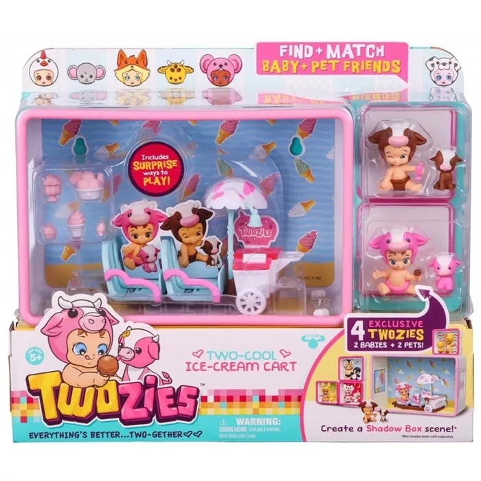 Twozies İkizler Birlikte Eğleniyor İce Cream Car Oyun Seti