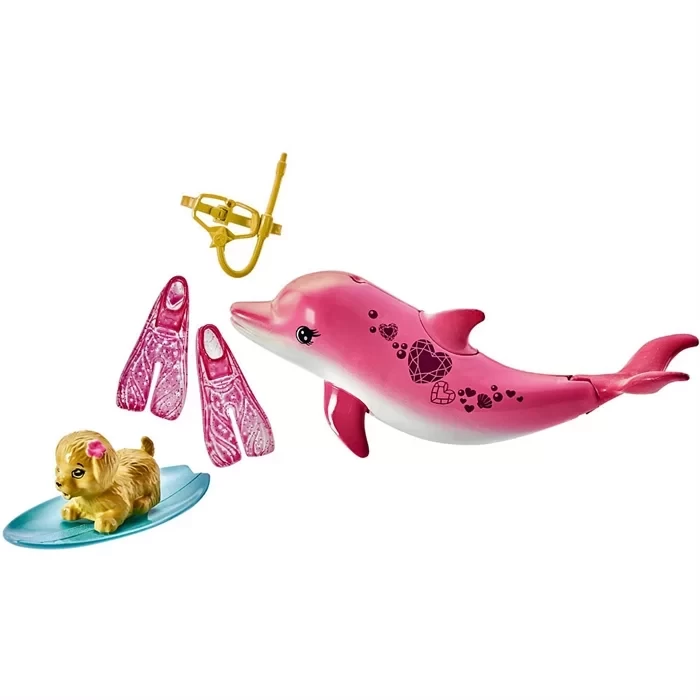 Sihirli Yunuslar Dalgıç Barbie Bebek