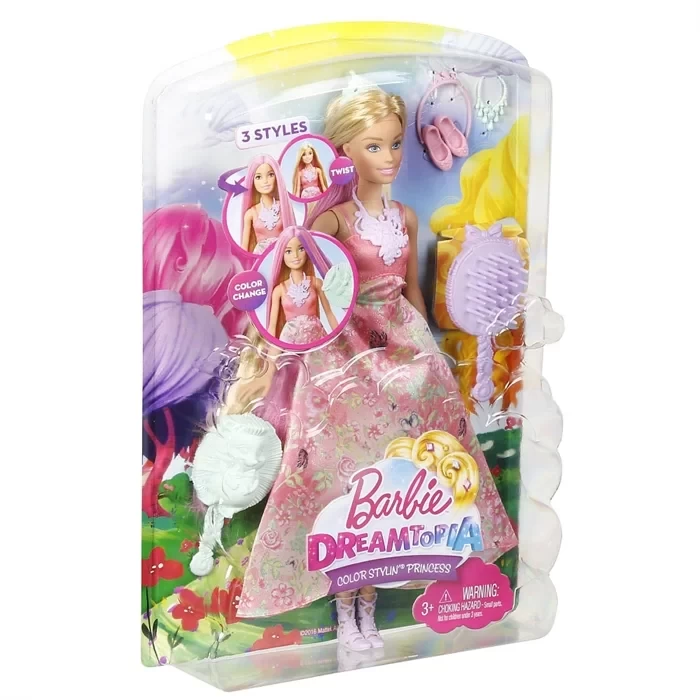 Barbie Dreamtopia Hayaller Ülkesi Renkli Saçlı Prenses Model Bebe