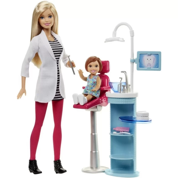 Barbie Ben Büyüyünce Meslek Bebekleri Dişçi Oyun Seti