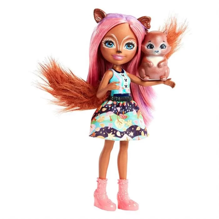 Enchantimals Sancha Squirrel Popüler Karakter Bebek