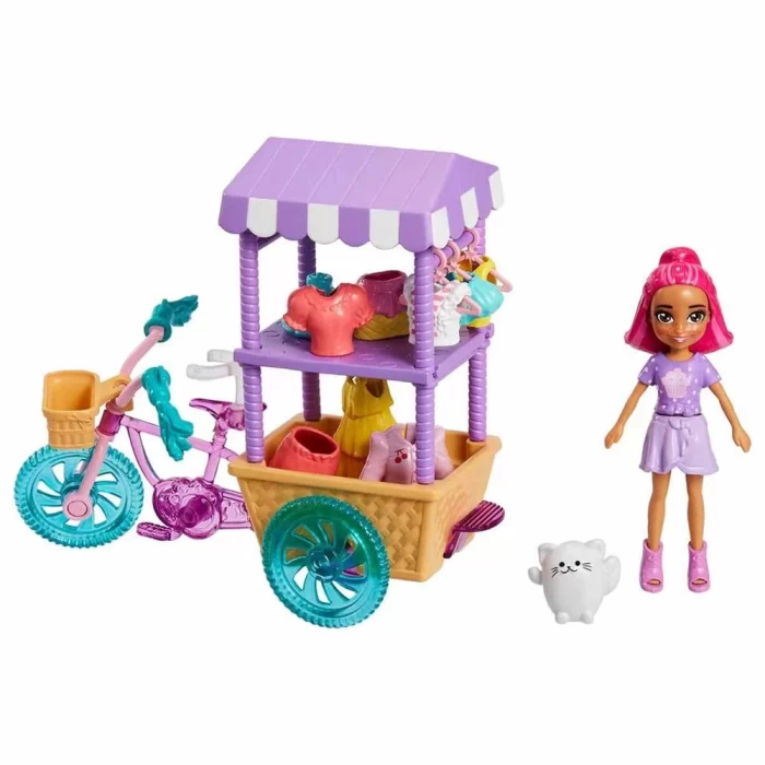 Polly Pocket Bisiklet Dolusu Moda Oyun Seti