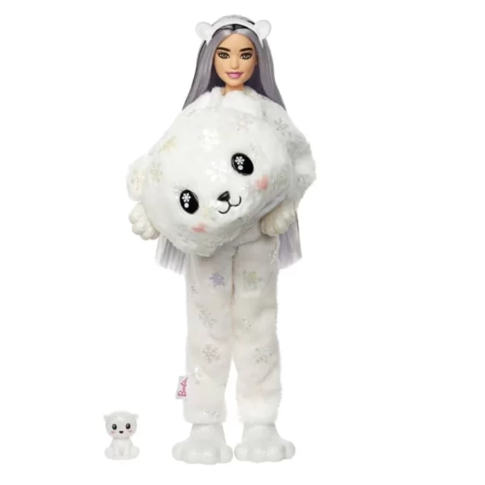 Barbie Cutie Reveal Snowflake Sparkle Bebekler - Kutup Ayısı