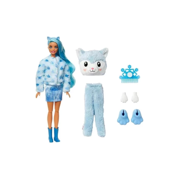 Barbie Cutie Reveal Snowflake Sparkle Bebekler - Husky