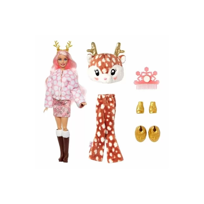 Barbie Cutie Reveal Snowflake Sparkle Bebekler - Geyik