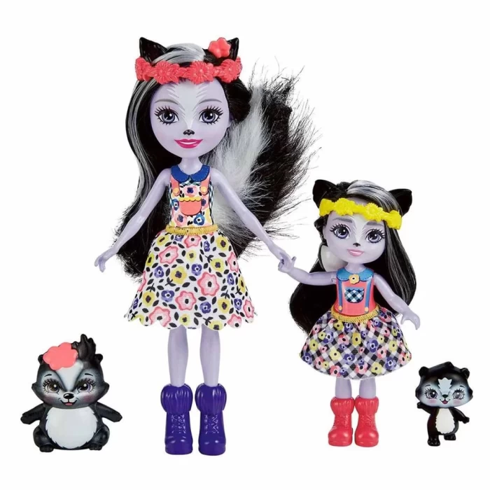 Enchantimals Kız Kardeş Bebekler Serisi - Sage & Sabella Skunk