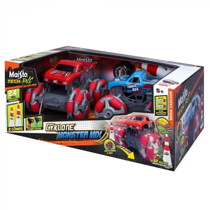 Cyklone Monster Mix Kumandalı Araba İkili Paket